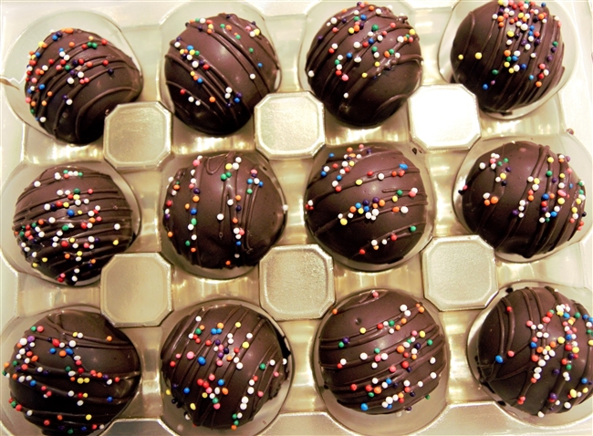 Triple Chocolate Cake Truffles